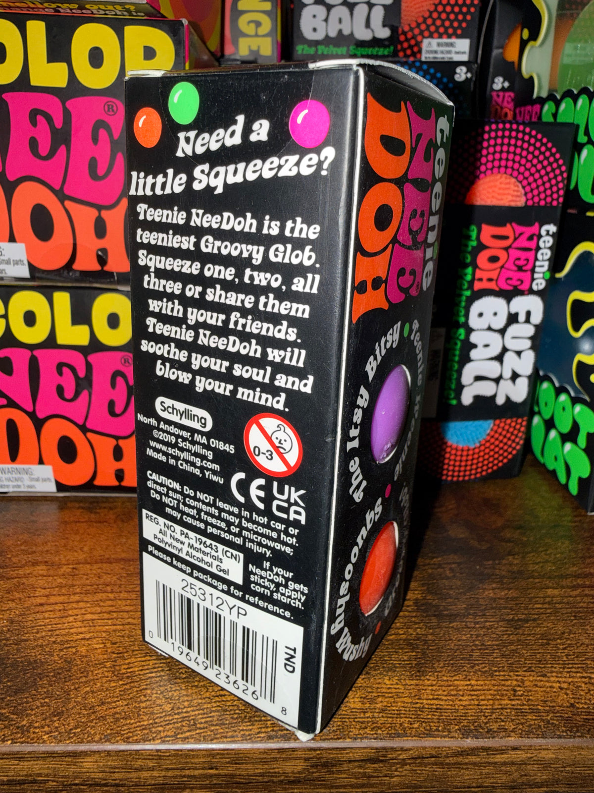 Schylling- NeeDoh- Teenie Groovy Glob- 3Pk