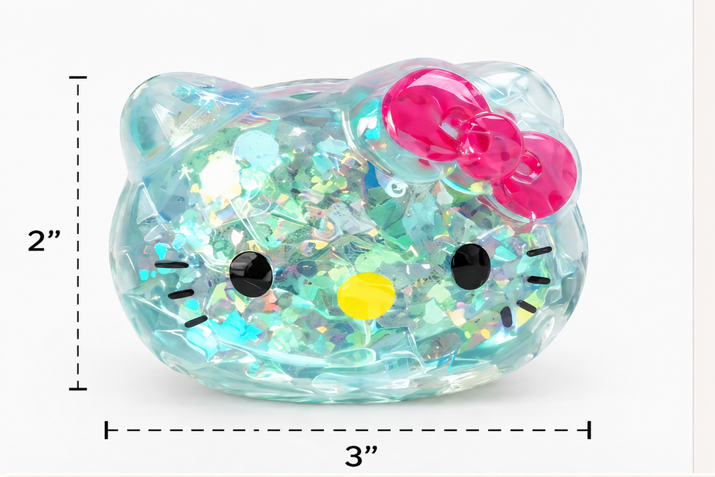 Hello Kitty- Sugar & GLITTER Squish Toy