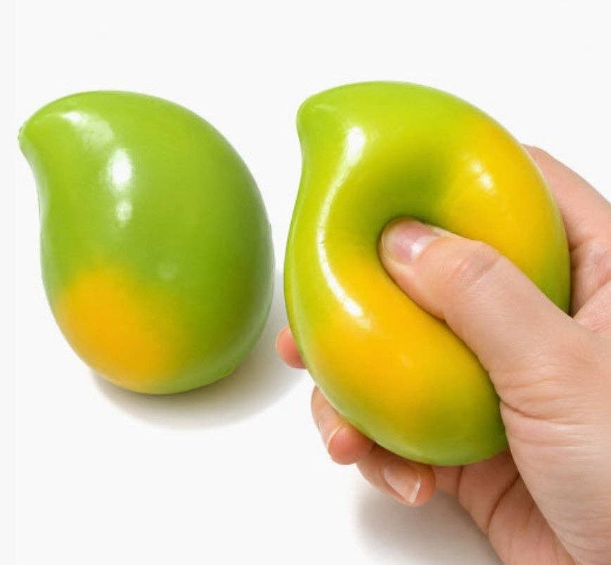 Mango Squeeze ASMR Crunchy Color Change Squishy