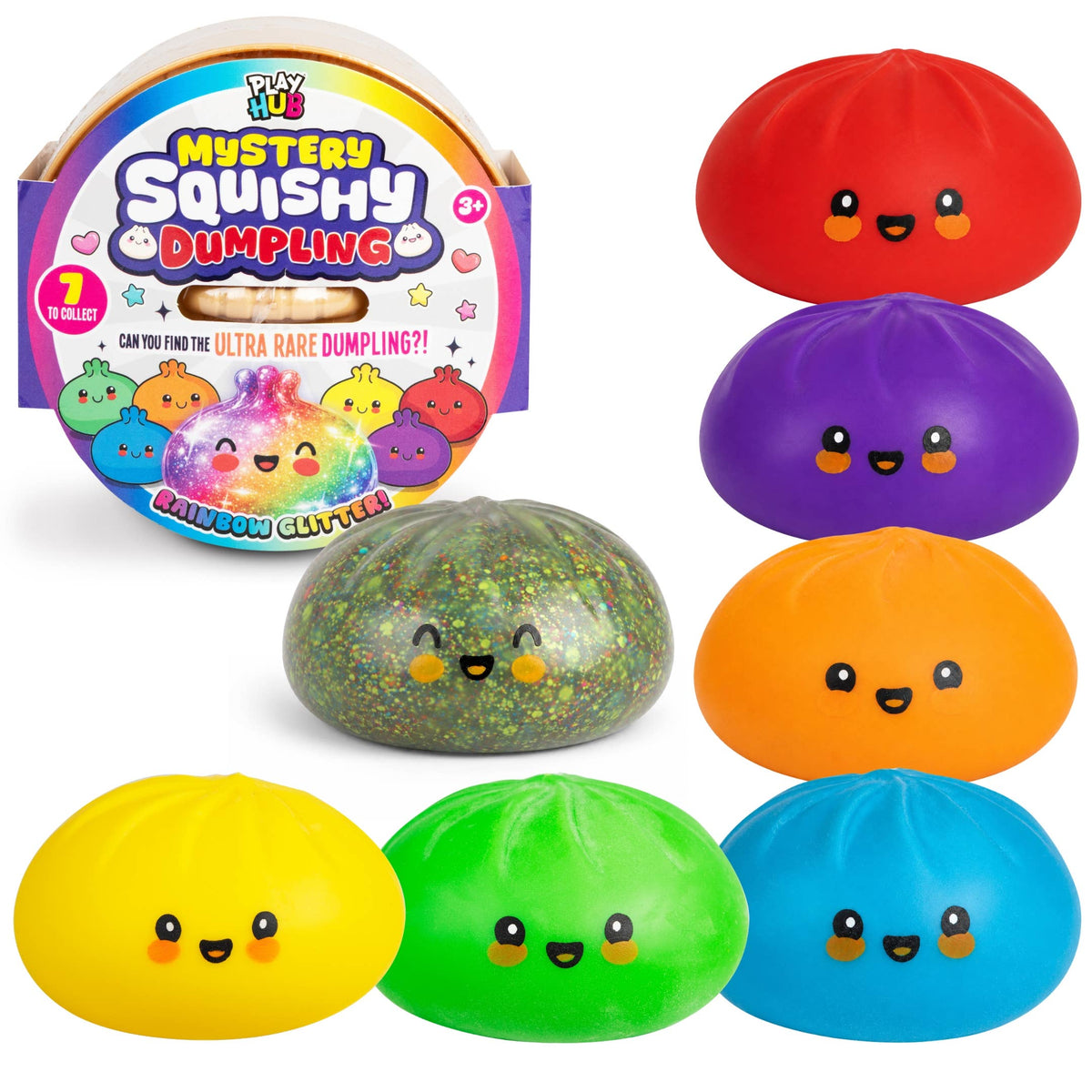 RMS Playhub- UK Exclusive- Mystery Rainbow Glitter Dumpling
