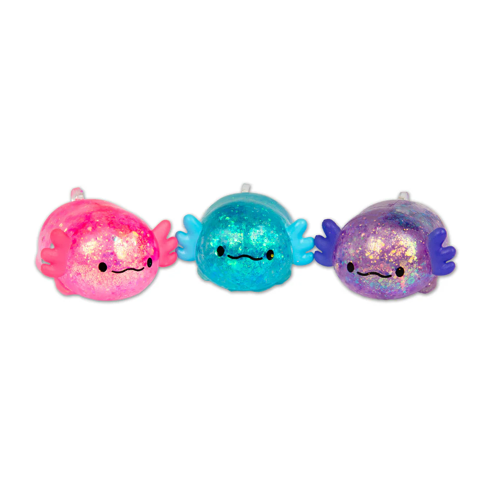 Scrunchems® Mini Sugar Axolotls Squishy Fidget Toy (3pc)