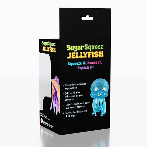 SugarSqueez Squishies® Maltose Jellyfish Glitter Toy