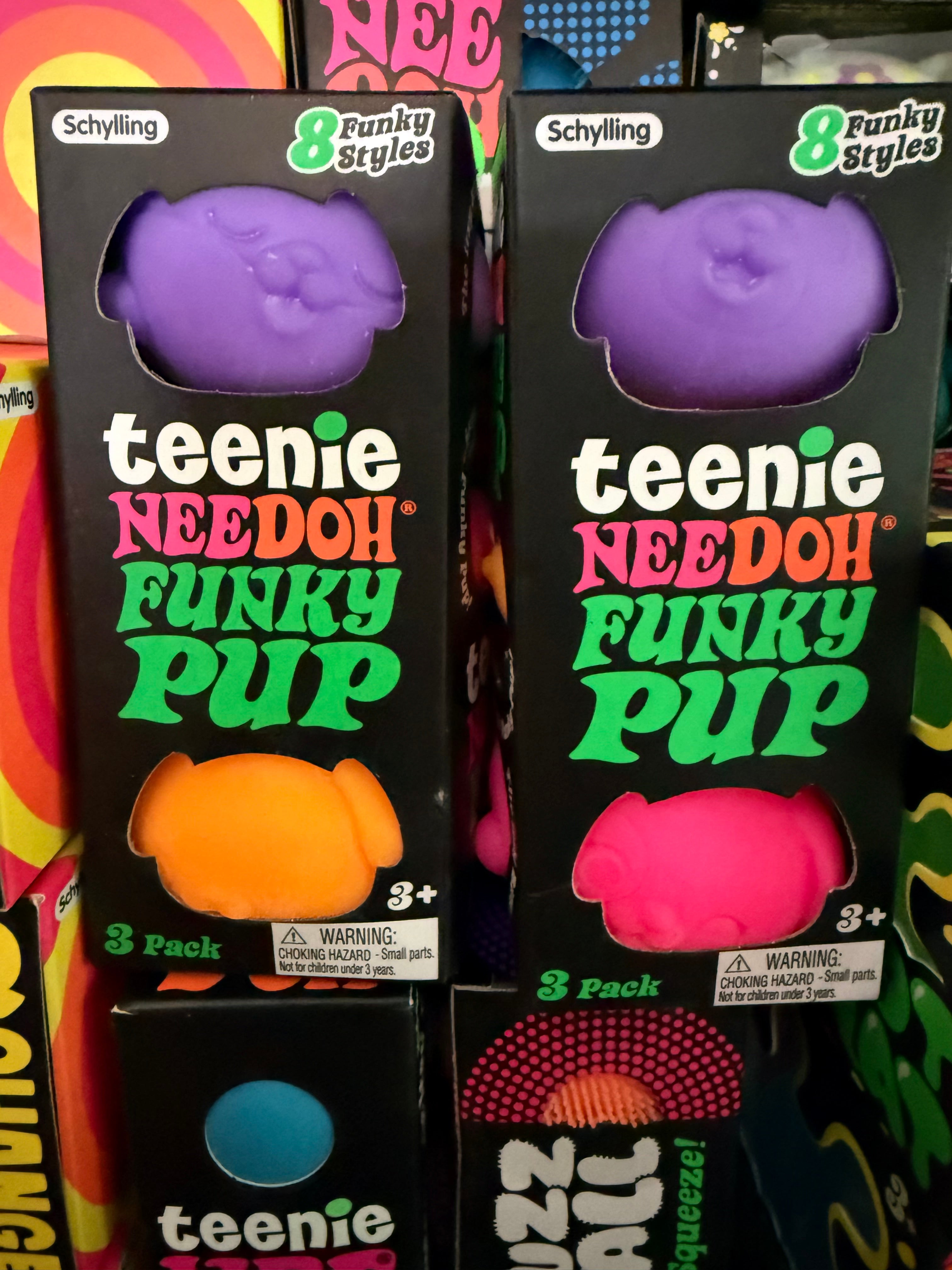 Schylling- NeeDoh- Teenie Funky Pup- 3Pk