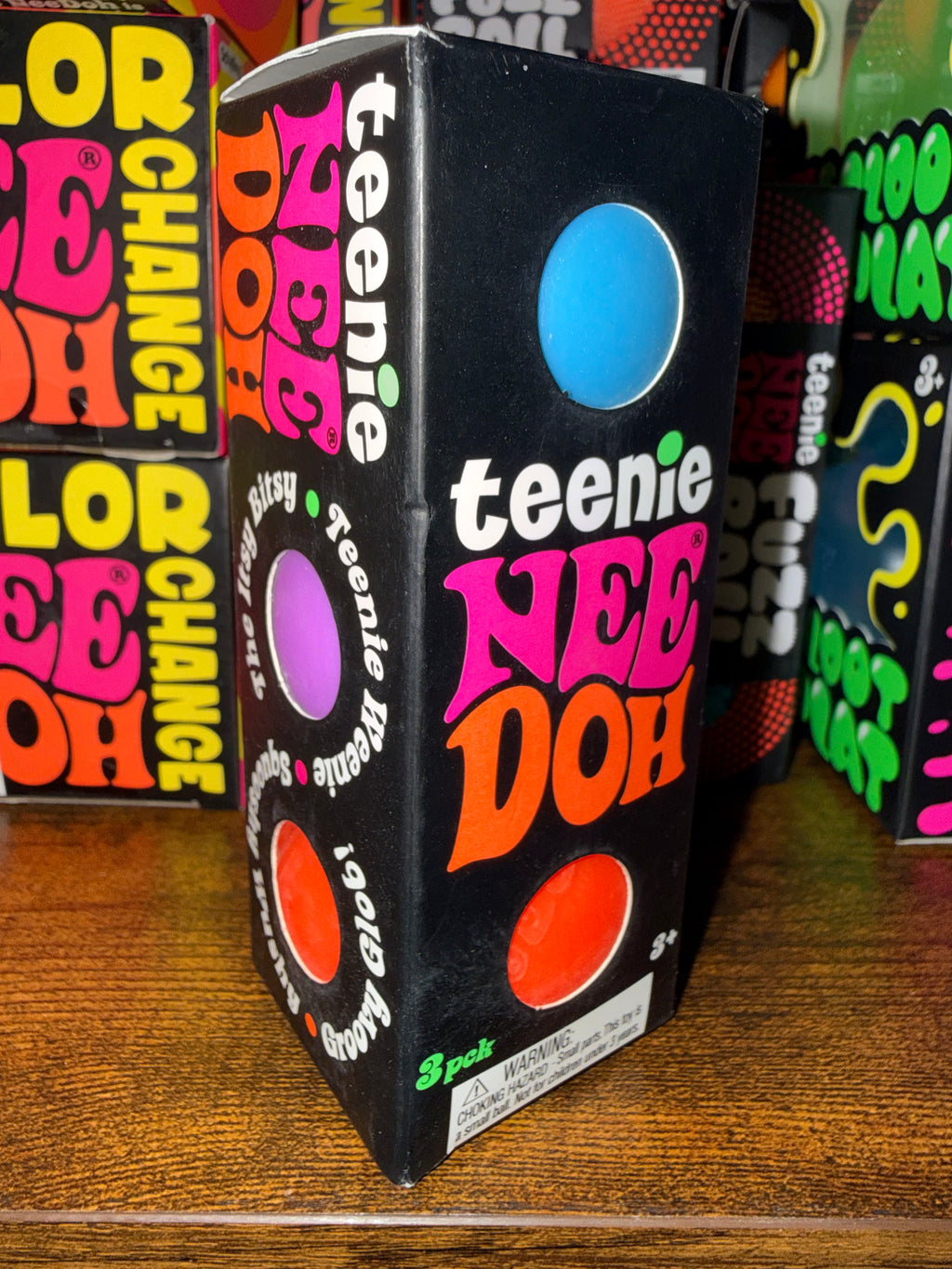 Schylling- NeeDoh- Teenie Groovy Glob- 3Pk
