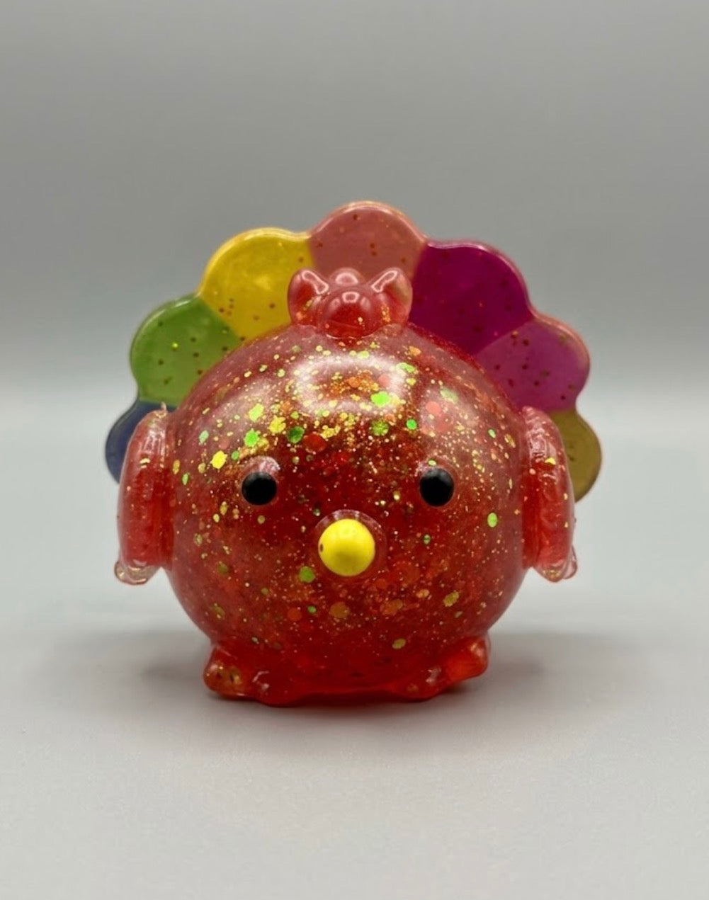 Fall Turkeys- Glitter & Sparkle Rainbow Turkey (SUGAR)