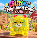 Sugar Highland Cow- Glitter Cube