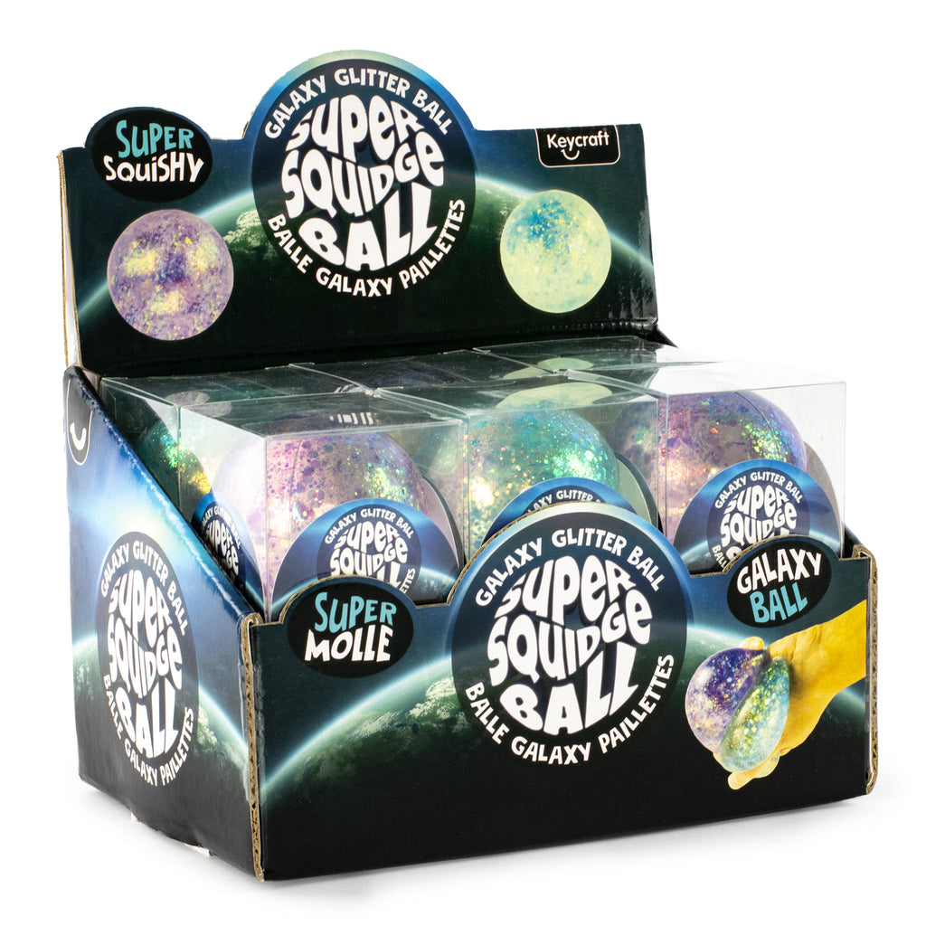 Super Squidge Glitter Galaxy Ball
