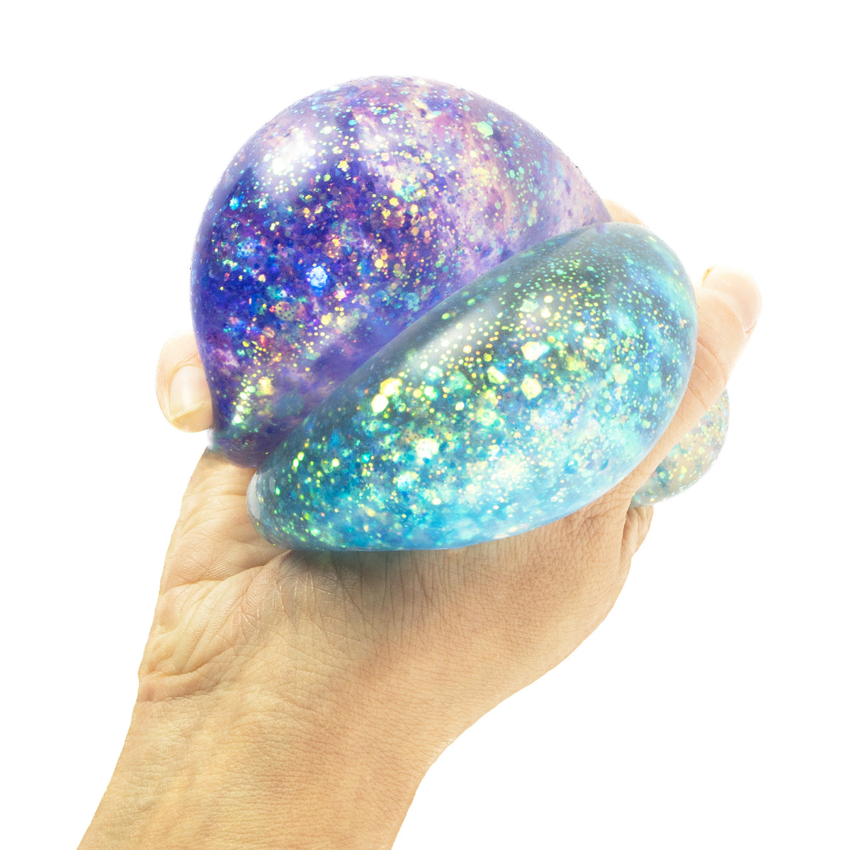 Super Squidge Glitter Galaxy Ball