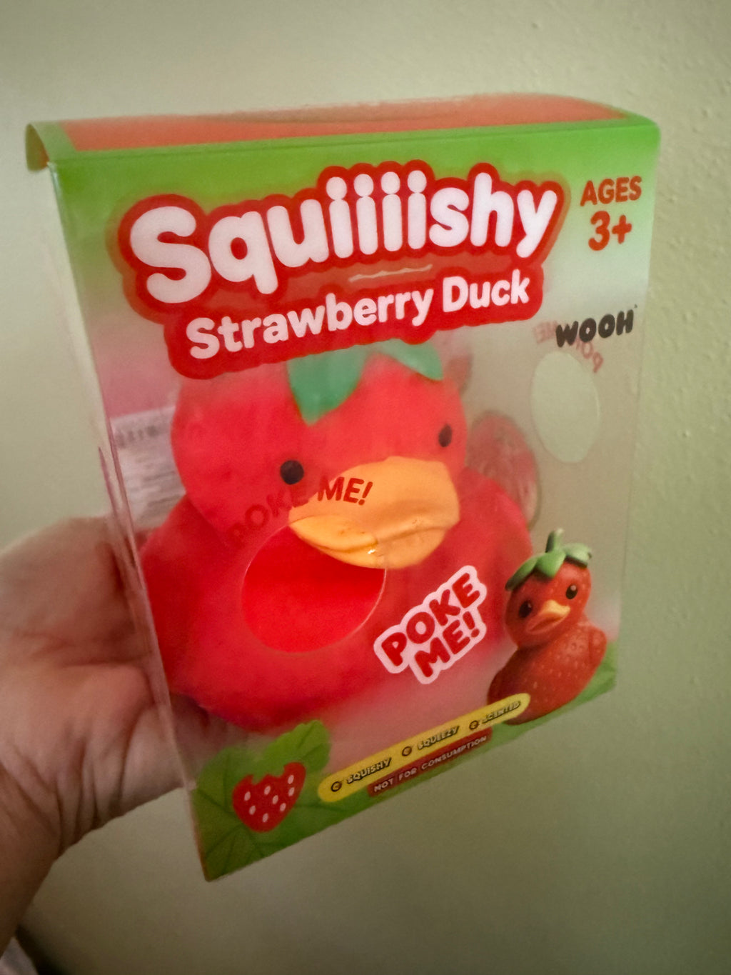 Squishy Strawberry Duck Toy!