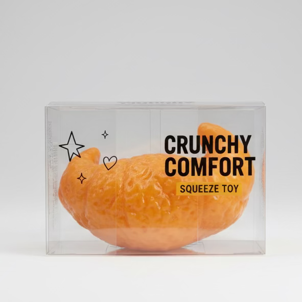 CRUNCHY! ASMR- Croissant Squish Toy