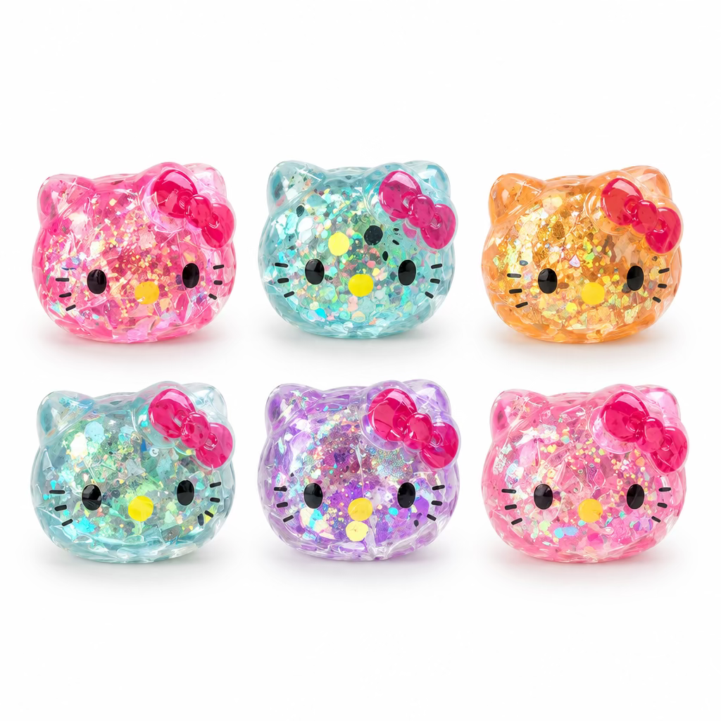 Hello Kitty- Sugar & GLITTER Squish Toy