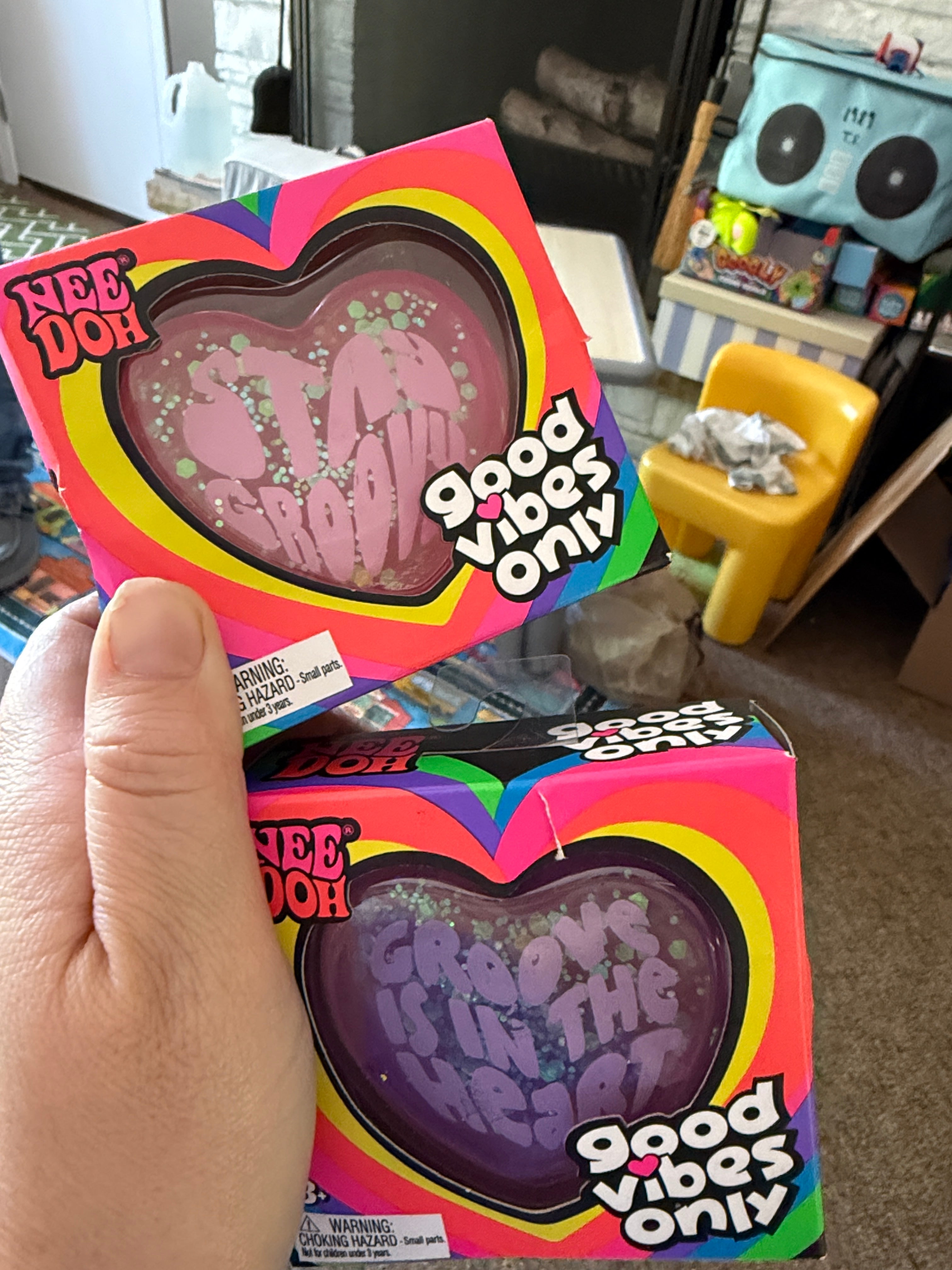 Schylling- Good Vibes Only- Glitter Heart