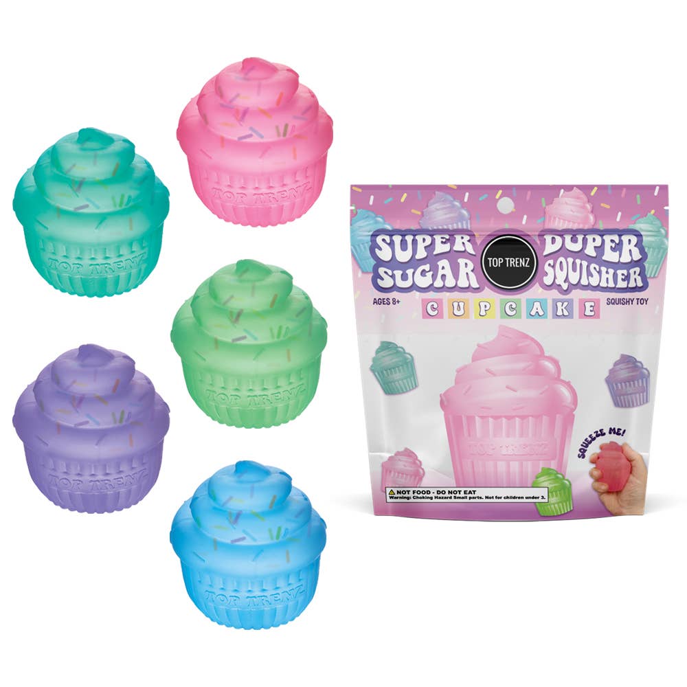 Top Trenz- Super Duper Sugar Squisher - Sprinkle Filled Cupcakes