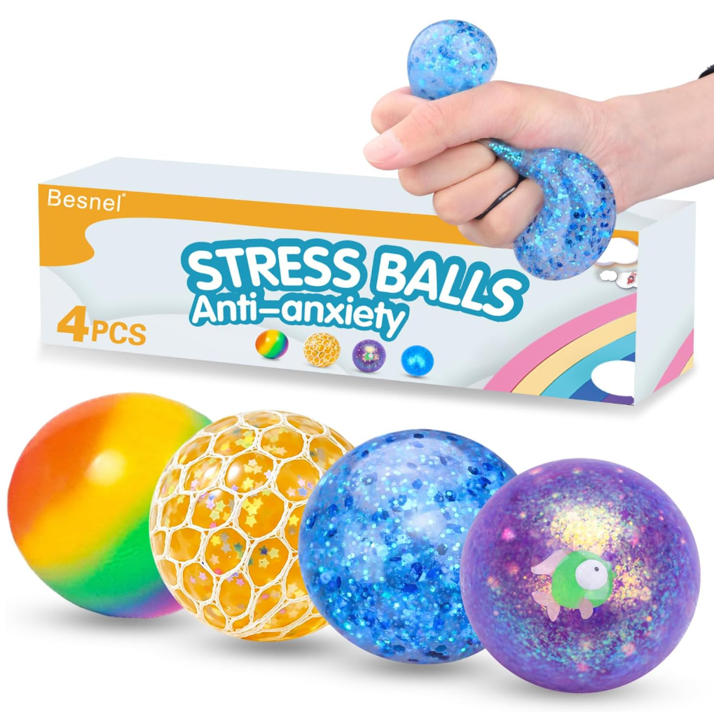 Stress Balls/ Anti-Anxiety 4 Pcs Set