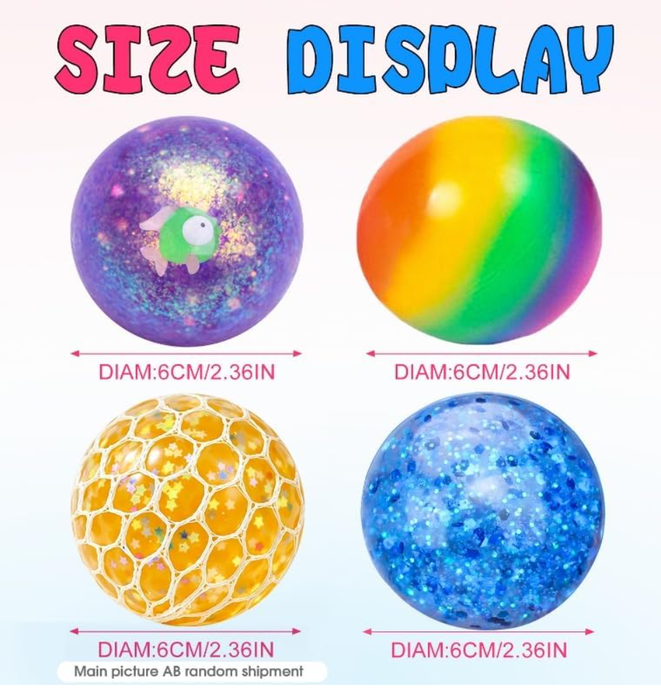 Stress Balls/ Anti-Anxiety 4 Pcs Set