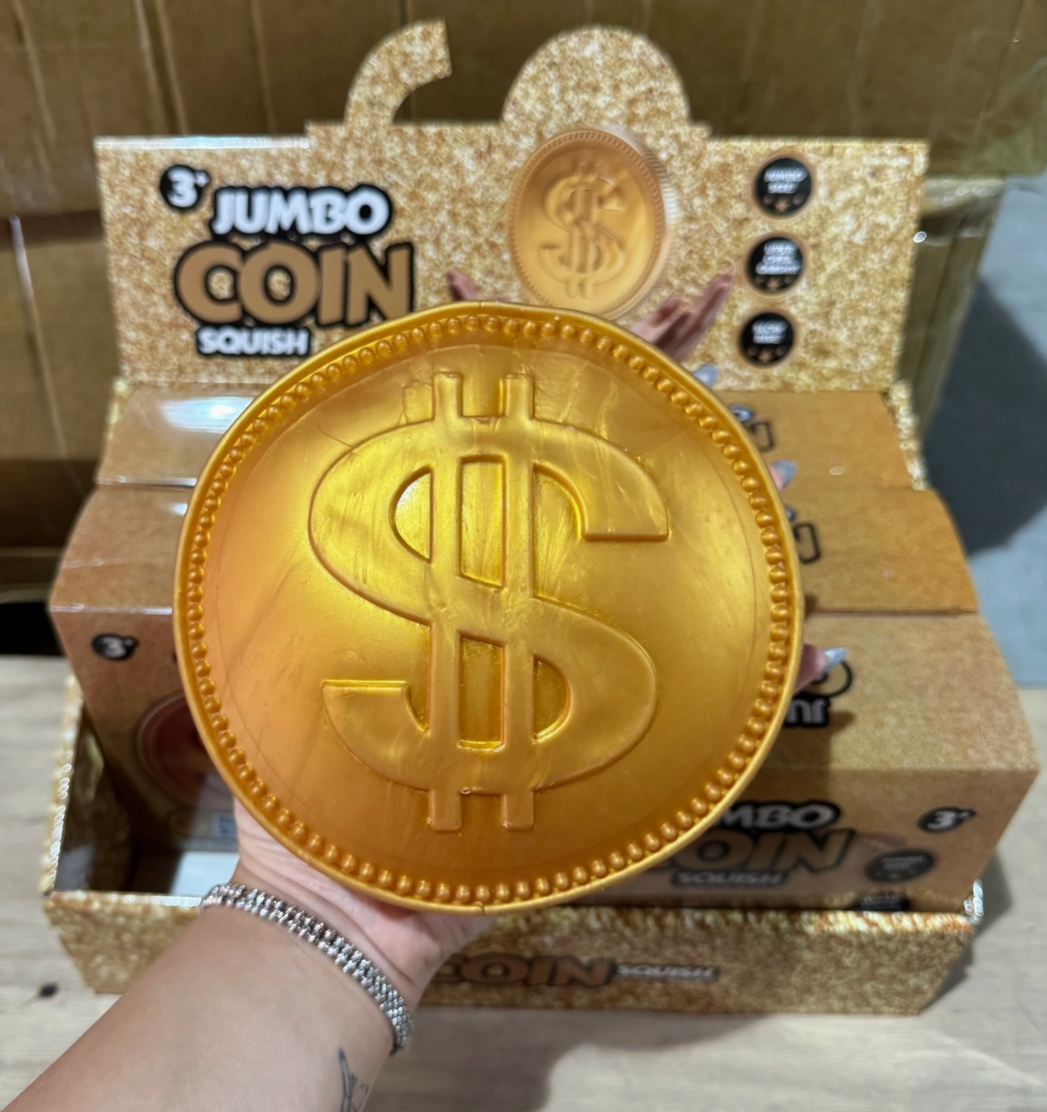 JUMBO Gold Coin Squishy