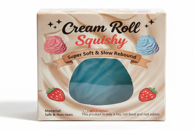 🍦Crunchy🍦Cream Roll Squishy