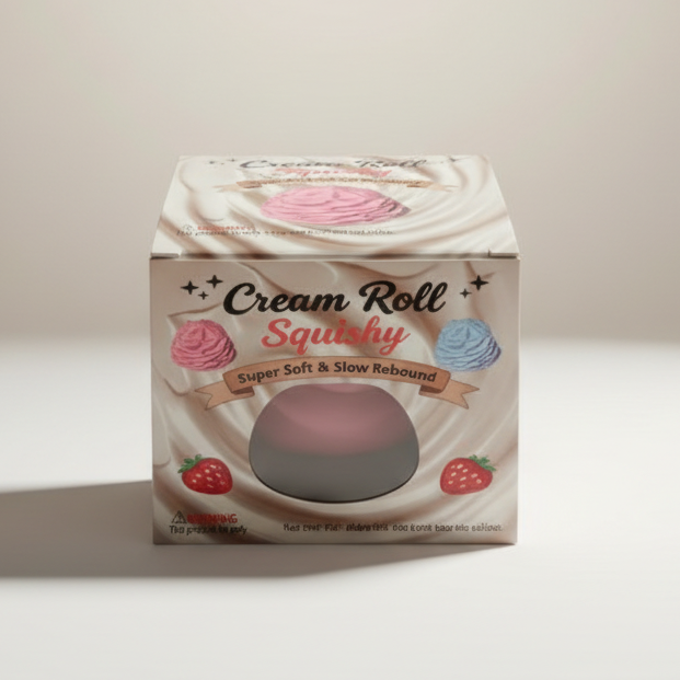 🍦Crunchy🍦Cream Roll Squishy