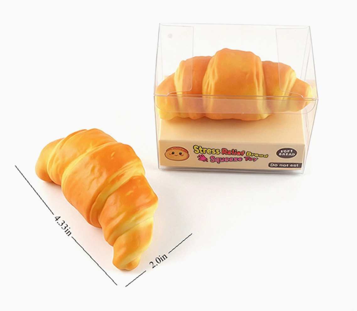 Croissant- Squeeze Squishy Stress Relief Toy
