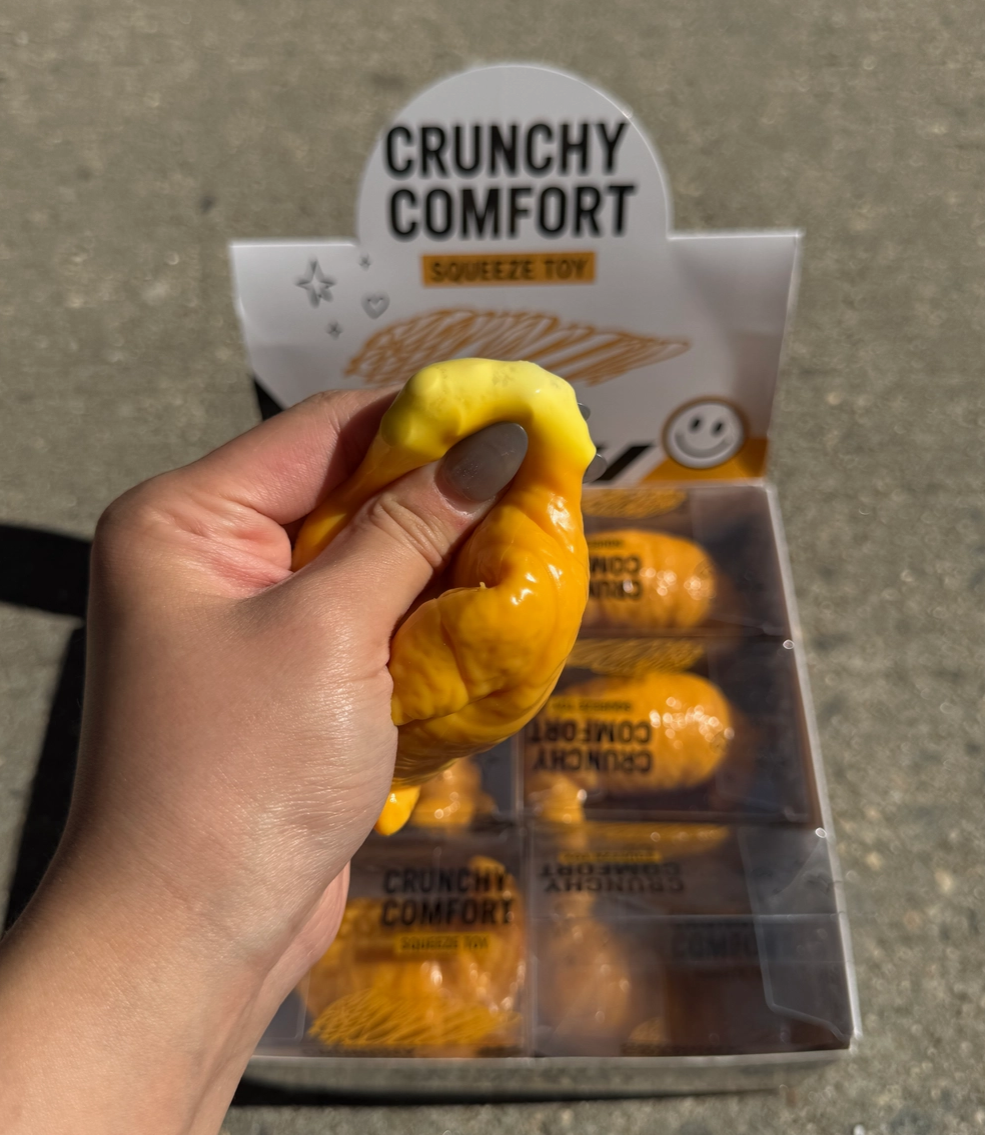 CRUNCHY! ASMR- Croissant Squish Toy