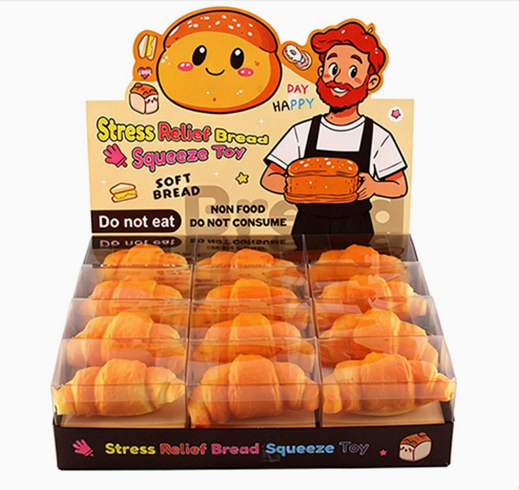 Croissant- Squeeze Squishy Stress Relief Toy