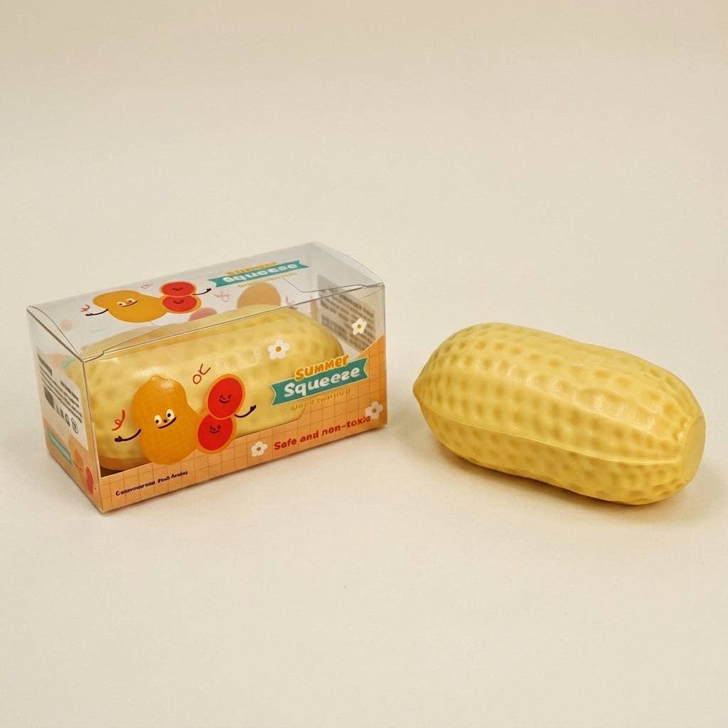 Peanut Squeeze ASMR Crunchy Squishy Stress Relief Fidget Toy