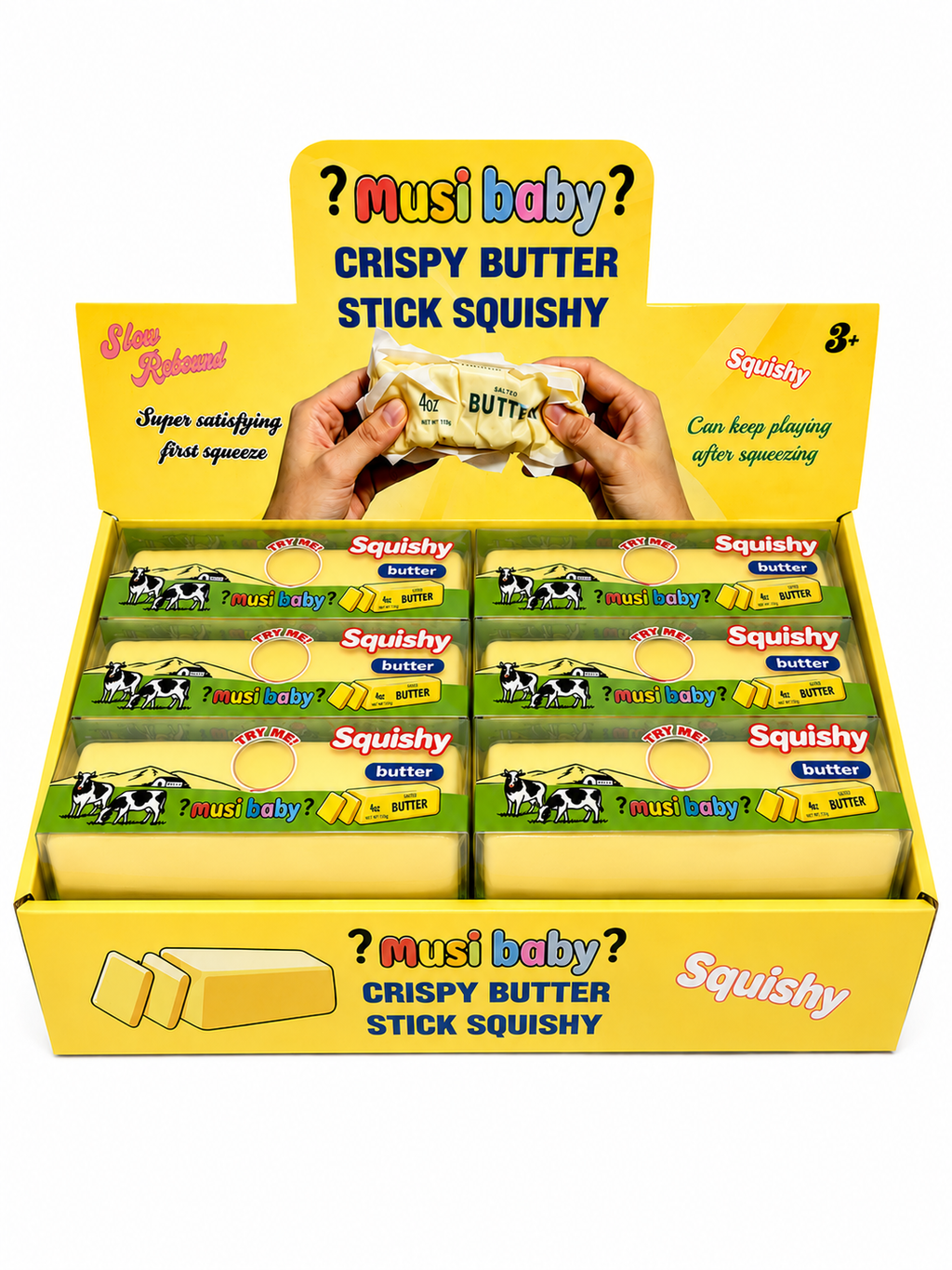 Crispy Butter Stick Squishy Wax Coated