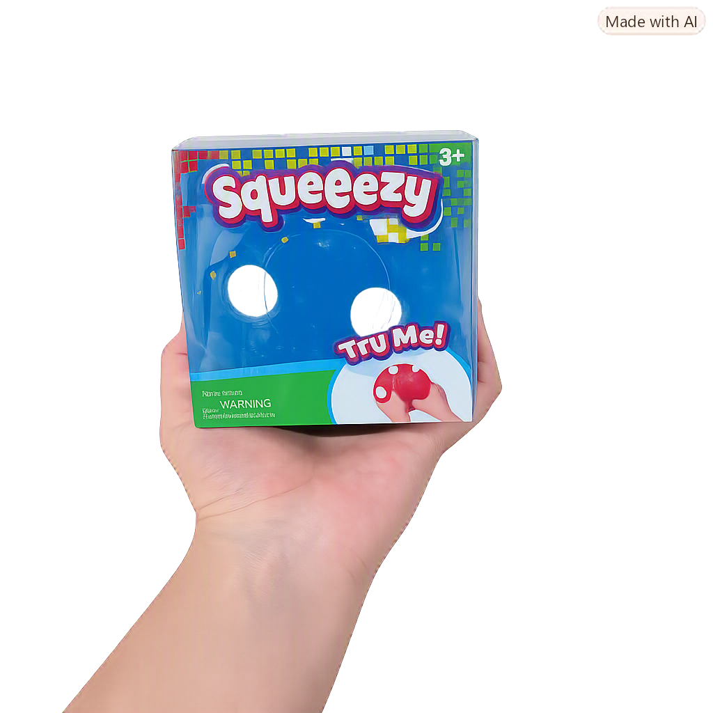 JUMBO Squeeezy Glitter Dice Squishy