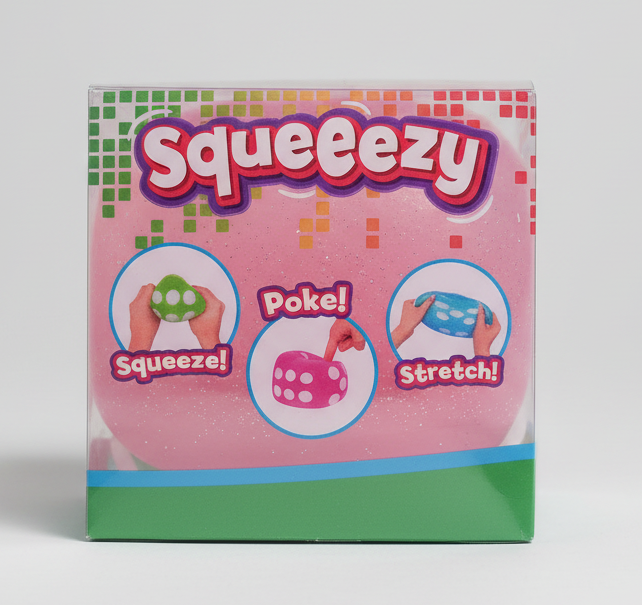 JUMBO Squeeezy Glitter Dice Squishy