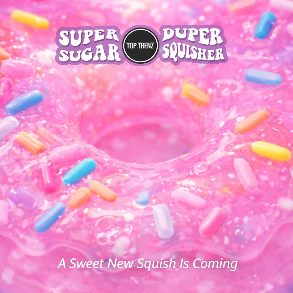 Top Trenz- Super Duper Sugar Squisher -  Sprinkle Filled Donut