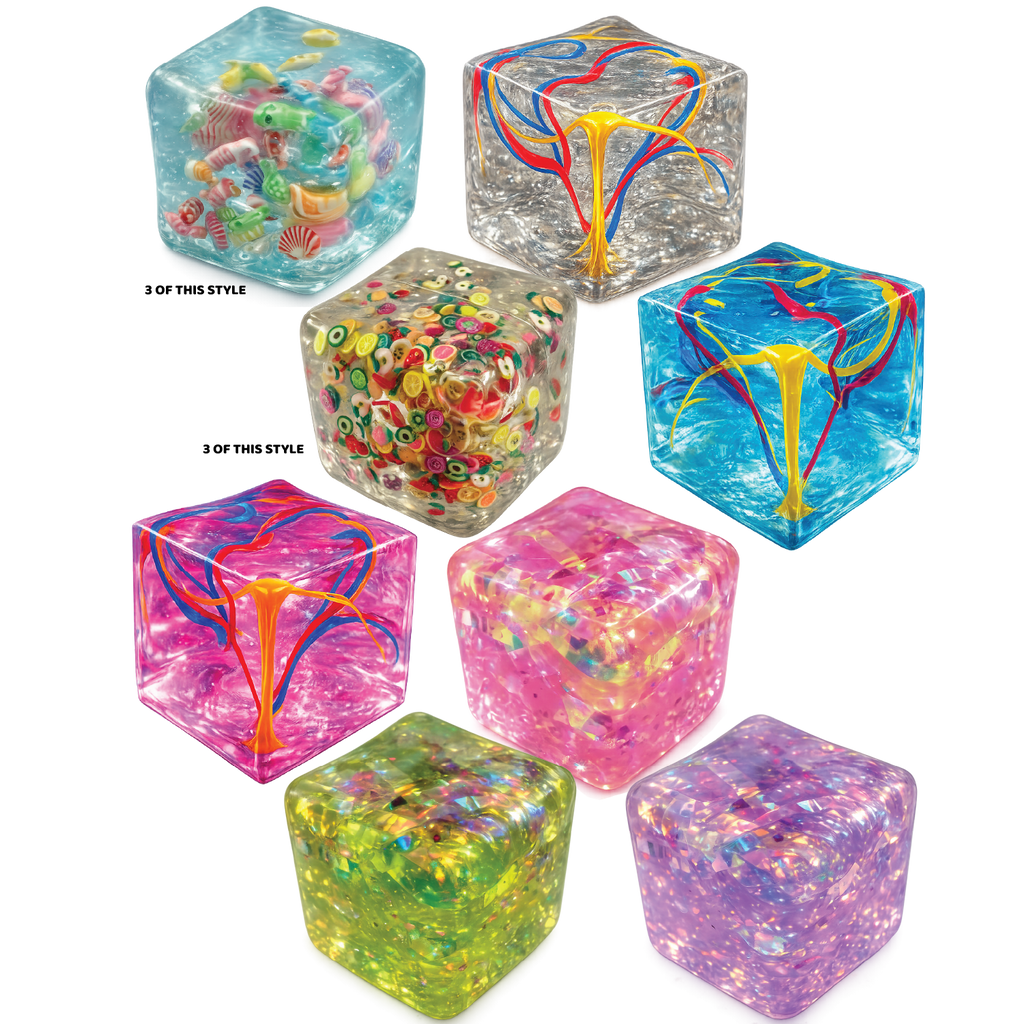 Fun Doh Squishy Charm Cube Fidget Toy