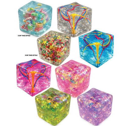 Fun Doh Squishy Charm Cube Fidget Toy