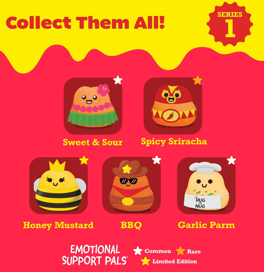 Emotional Support Pals- Plush Nugget Blindbox- by Relatable!