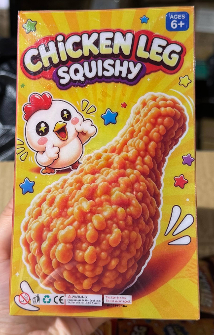 JUMBO Fried Chicken Drum Stick Squishy
