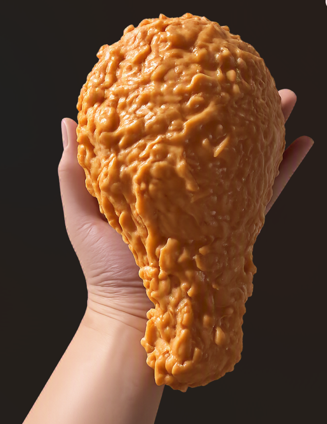 JUMBO Fried Chicken Drum Stick Squishy