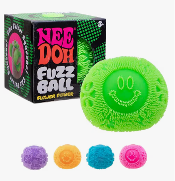 Schylling- NeeDoh- FuzzBall- Flower Power
