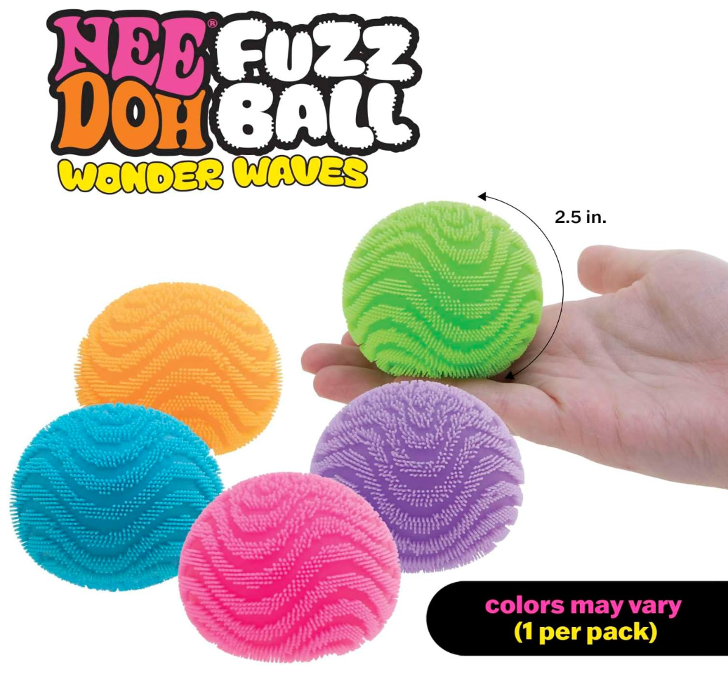 Schylling- NeeDoh- FuzzBall- Wonder Waves