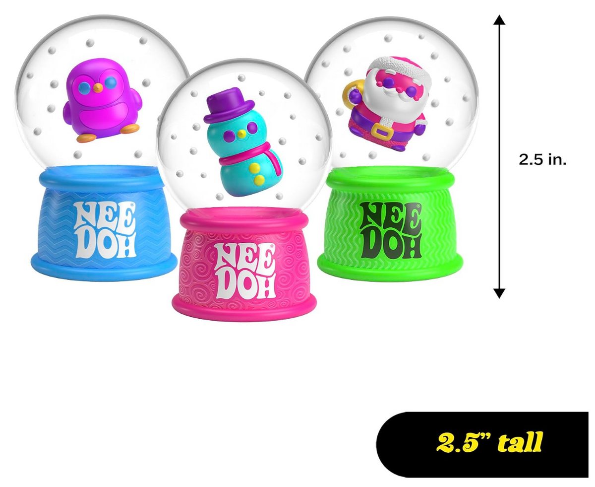 Schylling- NeeDoh- Squishmas Squish N' Snow Globe