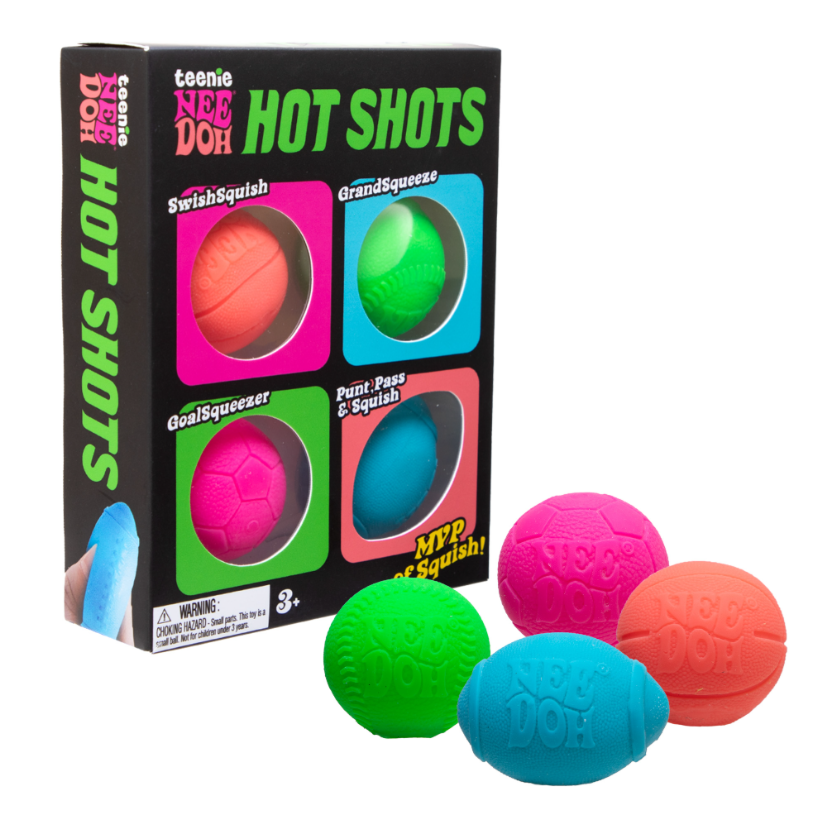 Schylling- NeeDoh- Hot Shots- 4 pack