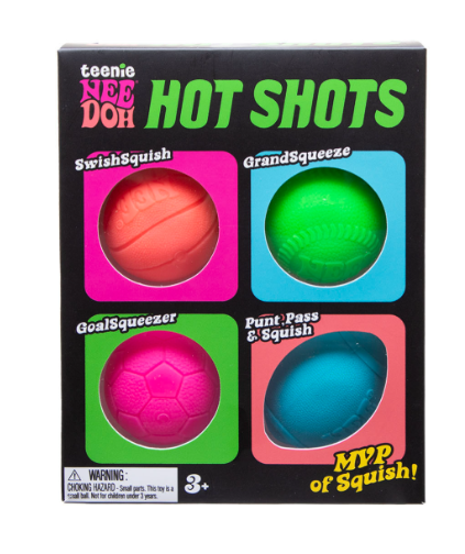 Schylling- NeeDoh- Hot Shots- 4 pack
