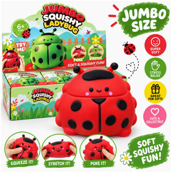 JUMBO Lady Bug Squishy