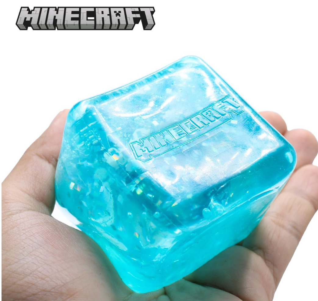 Minecraft- Jelly Squish Fidget Cube with case