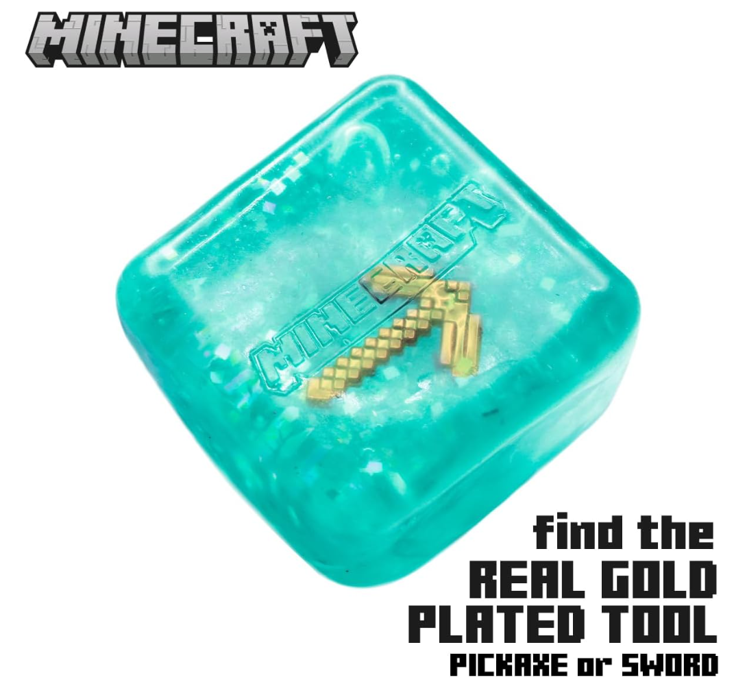 Minecraft- Jelly Squish Fidget Cube with case