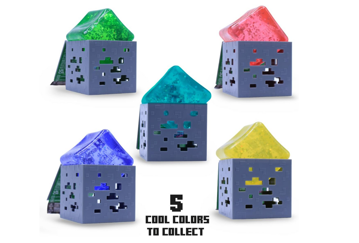 Minecraft- Jelly Squish Fidget Cube with case