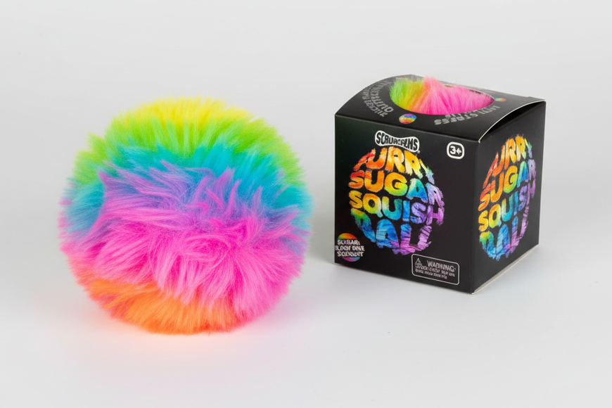 Scrunchems® Furry Sugar Stress Ball Squishy Fidget Toy (1pc)