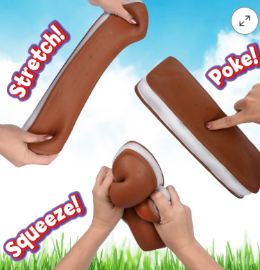 Sunny Days Squeeezy- Ice Cream Sandwich- Fidget Toy