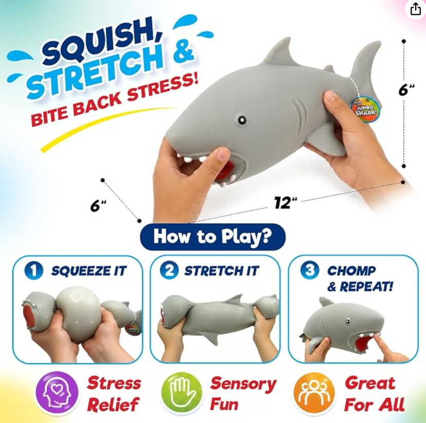 JA-RU Jumbo Squishy Shark