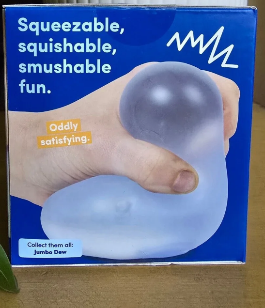 Speks.- JUMBO- Gump- Memory Gel- Stress Ball