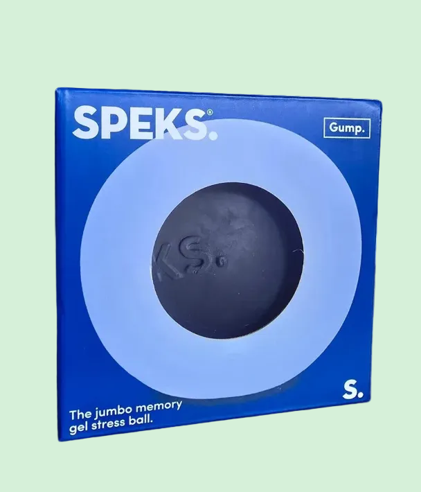 Speks.- JUMBO- Gump- Memory Gel- Stress Ball