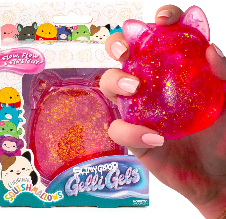 SlimyGloop- Gelli Gels- Squishmallows (Slow-Flow Glitter Squishy)